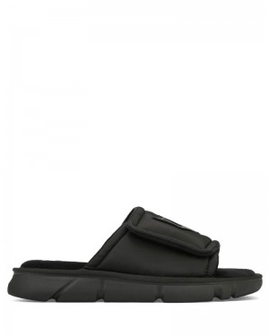 Men's Naked Wolfe Alaska Slides Black | PHILIPPINES SPMEVIR04