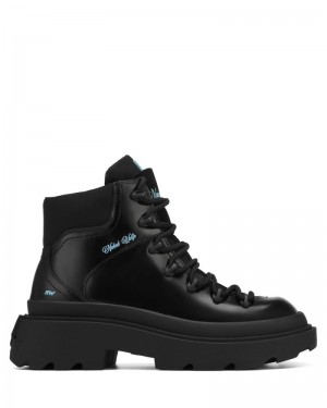 Men's Naked Wolfe Apex Box Leather Boots Black | PHILIPPINES RECYVJI31