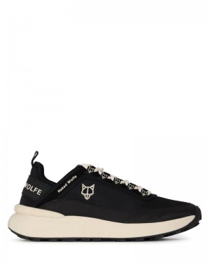 Men's Naked Wolfe Drip Nylon Sneakers Black | PHILIPPINES KOSWVZY64