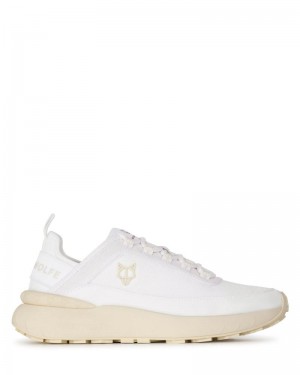 Men's Naked Wolfe Drip Nylon Sneakers White | PHILIPPINES QVTFESP05