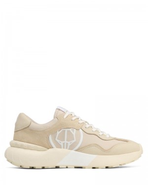 Men's Naked Wolfe Drought Sneakers Beige | PHILIPPINES LPQWKAS57