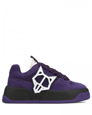 Men's Naked Wolfe Kosa Grape Sneakers Purple | PHILIPPINES DNQMVHY14