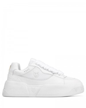 Men's Naked Wolfe Kosa Signature Sneakers White | PHILIPPINES VHMXNPT69