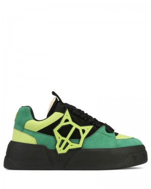 Men's Naked Wolfe Kosa Sneakers Green | PHILIPPINES SMKEQCA60