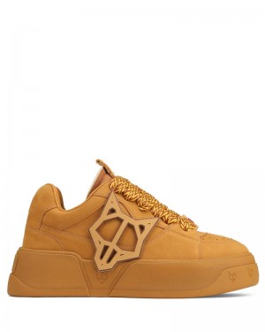 Men's Naked Wolfe Kosa Wheat Sneakers Brown | PHILIPPINES ORBAFUN82