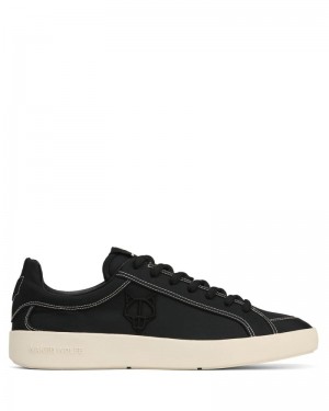 Men's Naked Wolfe Portofino Nylon Sneakers Black | PHILIPPINES ZMSFKGD30