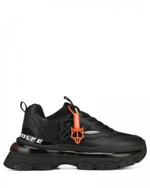 Men's Naked Wolfe Spring Sneakers Black | PHILIPPINES OFHKBRW29