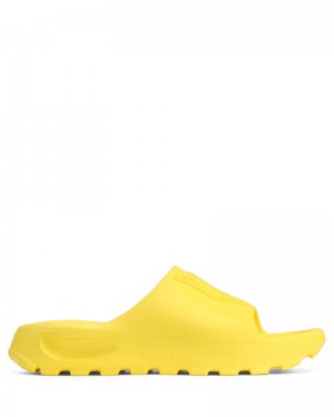 Men's Naked Wolfe Tommy Slides Yellow | PHILIPPINES YVMNLUK49