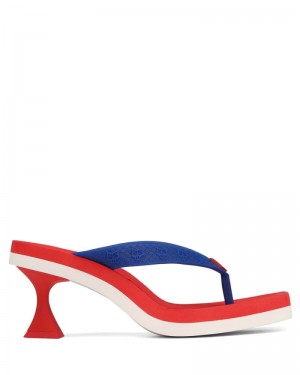 Women's Naked Wolfe Foxy USA Heels Red / Blue | PHILIPPINES FXCWULP48