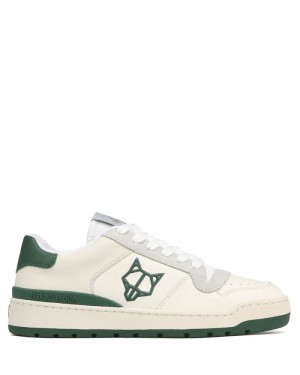 Women's Naked Wolfe Ravenn Forrest Sneakers White / Green | PHILIPPINES BDFZKQS25