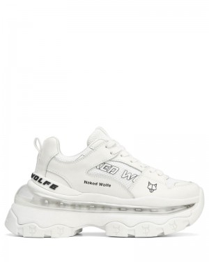 Women's Naked Wolfe Wind Sneakers White | PHILIPPINES SVQBFKW29