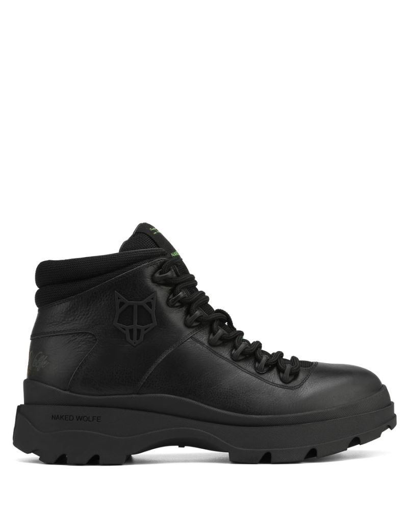 Men's Naked Wolfe Aspen Leather Boots Black | PHILIPPINES VCRGDTN28