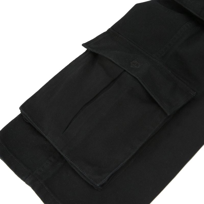 Men's Naked Wolfe Baggy Pocket Cargo Pants Black | PHILIPPINES RYBIJCQ65