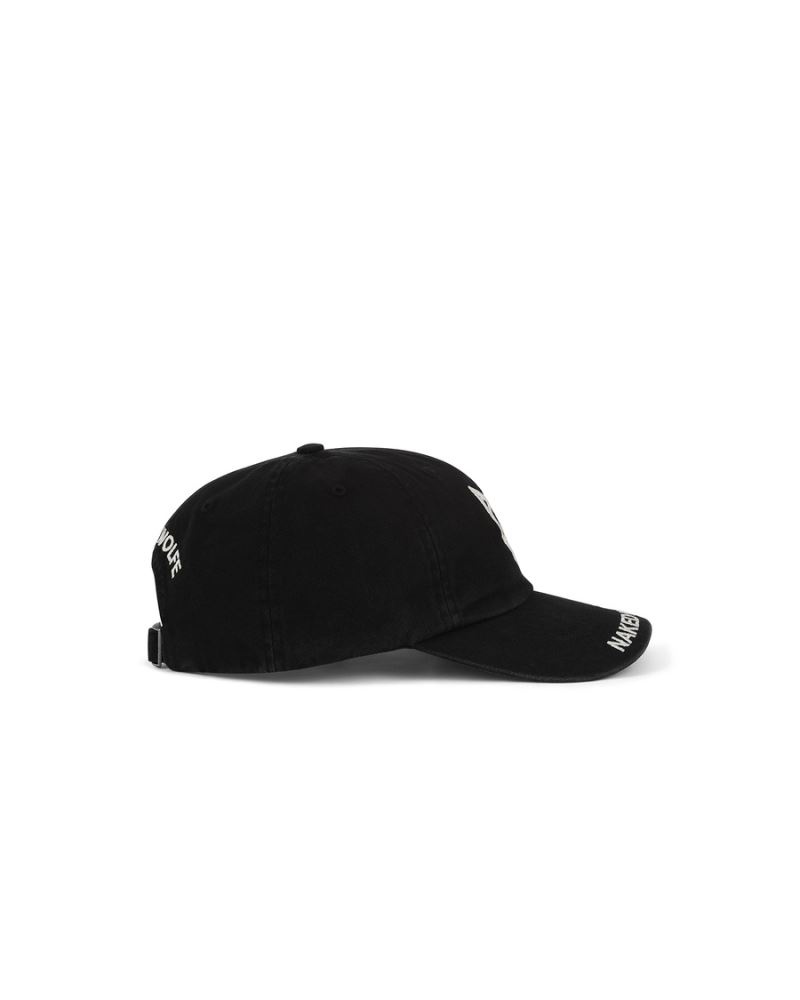 Men's Naked Wolfe Baseball Pure Caps Black | PHILIPPINES ZCGKMBS18