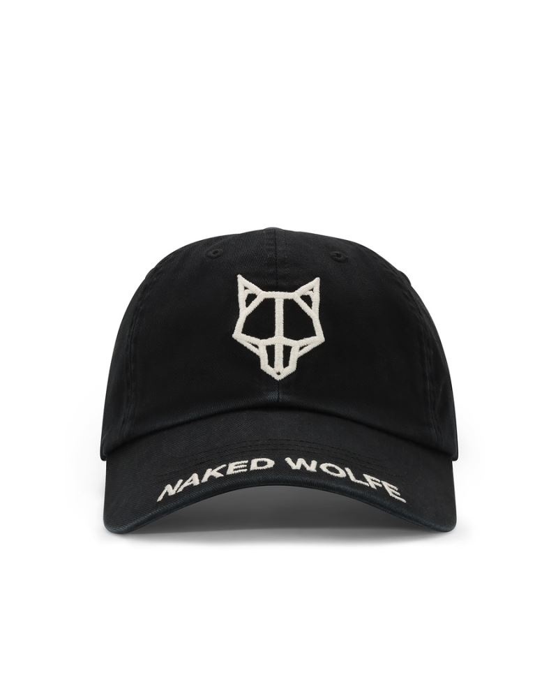 Men\'s Naked Wolfe Baseball Pure Caps Black | PHILIPPINES ZCGKMBS18