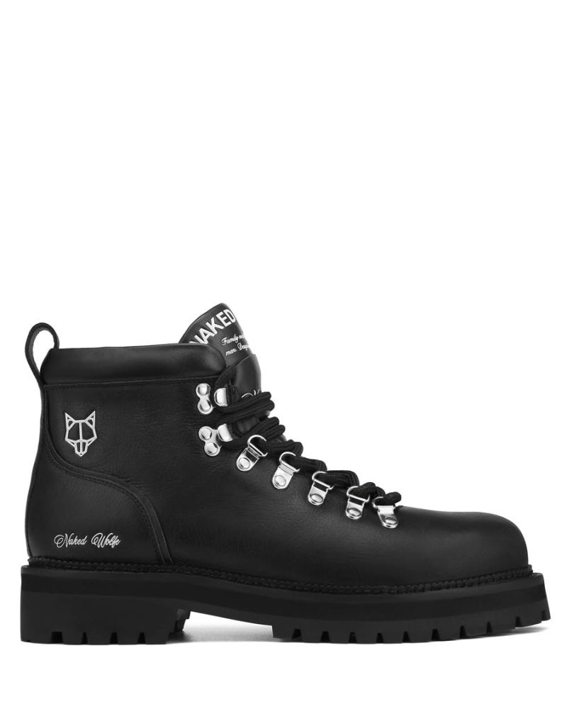 Men's Naked Wolfe Bear Leather Boots Black | PHILIPPINES GHEWLBQ12