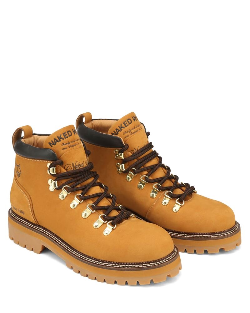 Men's Naked Wolfe Bear Wheat Leather Boots Brown | PHILIPPINES JWILKFP16