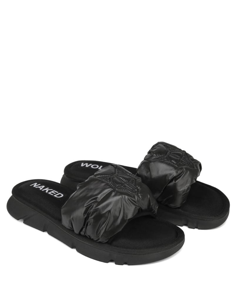 Men's Naked Wolfe Coasting Slides Black | PHILIPPINES WACQJYN72