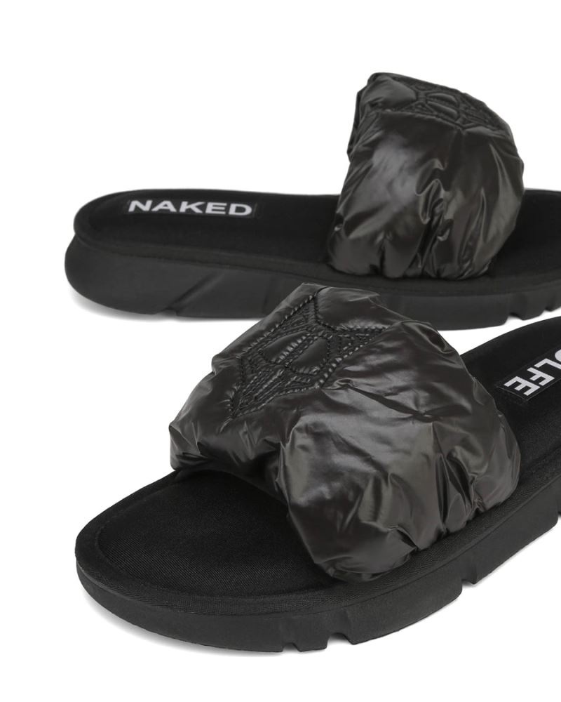 Men's Naked Wolfe Coasting Slides Black | PHILIPPINES WACQJYN72