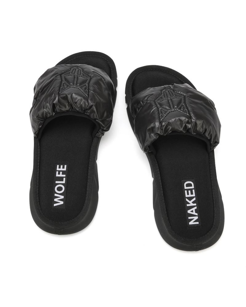 Men's Naked Wolfe Coasting Slides Black | PHILIPPINES WACQJYN72