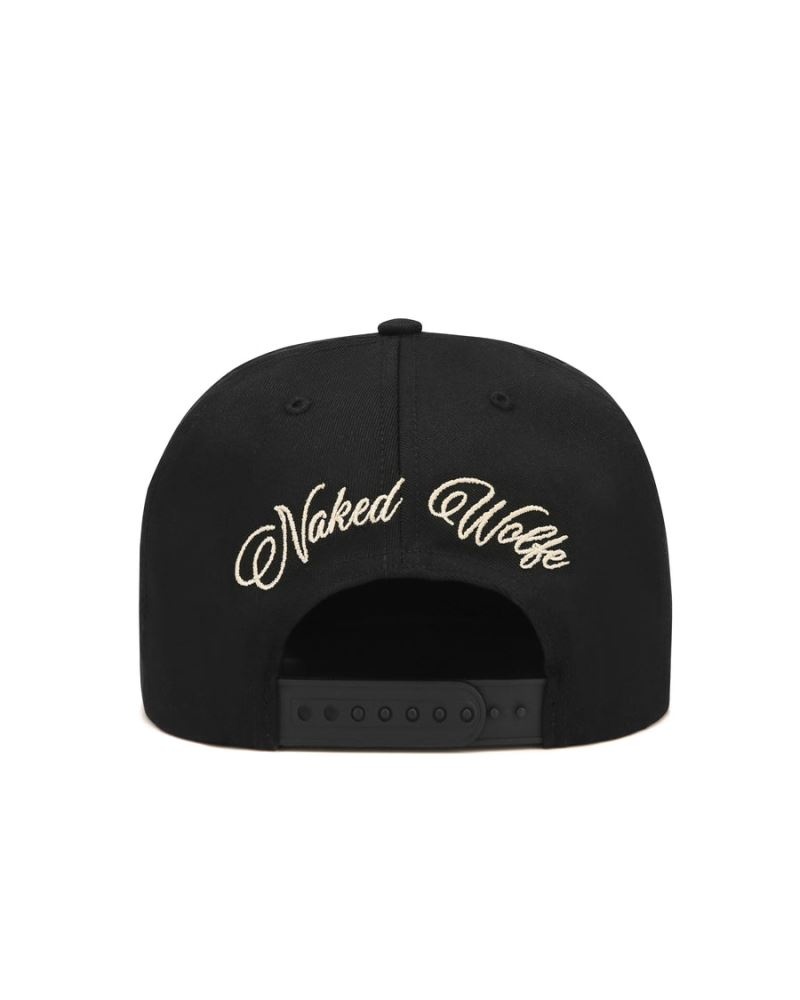 Men's Naked Wolfe Constructed Wolfe Caps Black | PHILIPPINES QADIJWS67