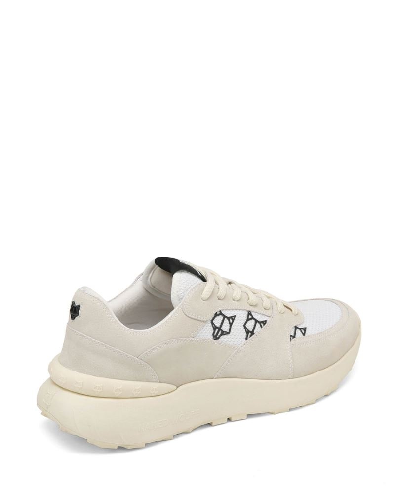 Men's Naked Wolfe Dart Suede Sneakers Cream | PHILIPPINES RXFYSLI87