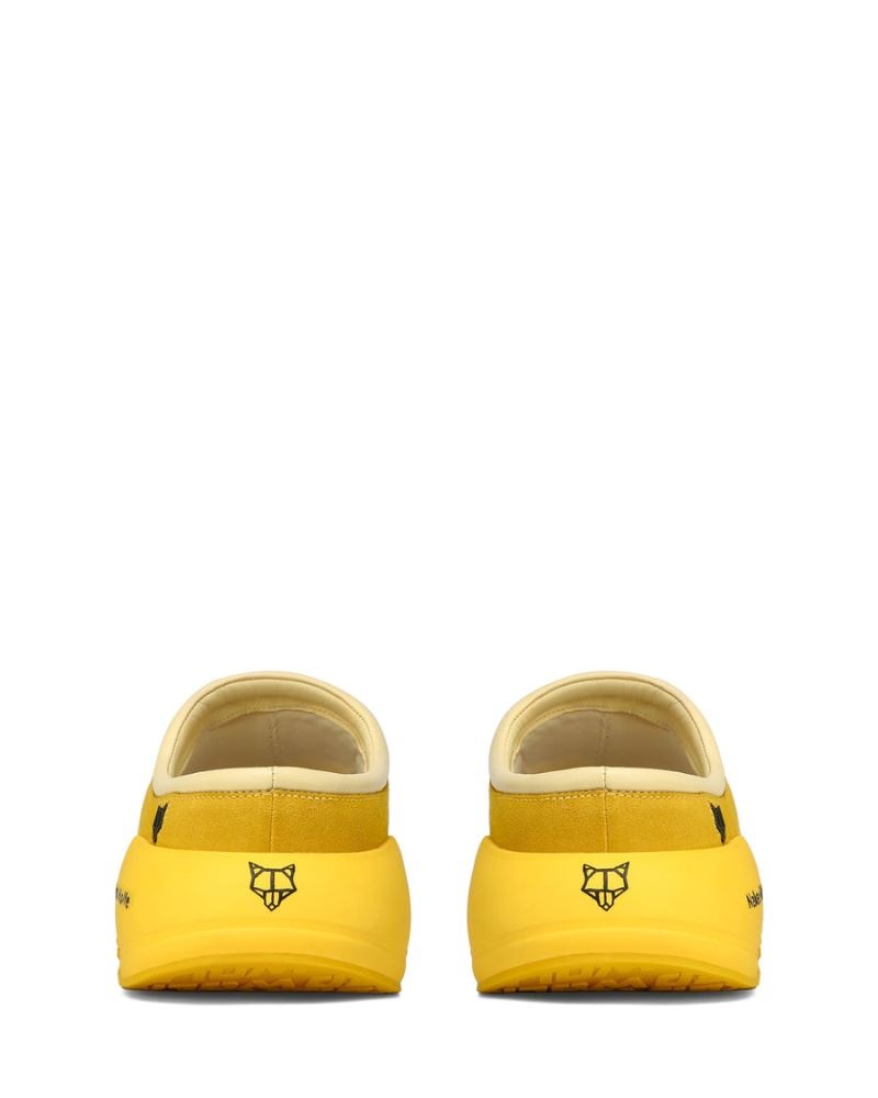 Men's Naked Wolfe Dawn Suede Slippers Yellow | PHILIPPINES OZRSIBM70