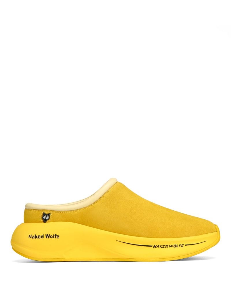 Men\'s Naked Wolfe Dawn Suede Slippers Yellow | PHILIPPINES OZRSIBM70