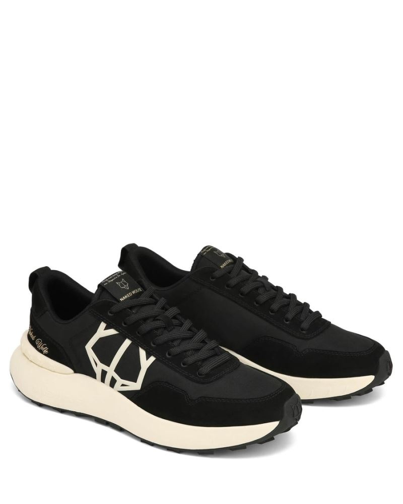 Men's Naked Wolfe Doubt Nylon Sneakers Black | PHILIPPINES UBLJVMX80