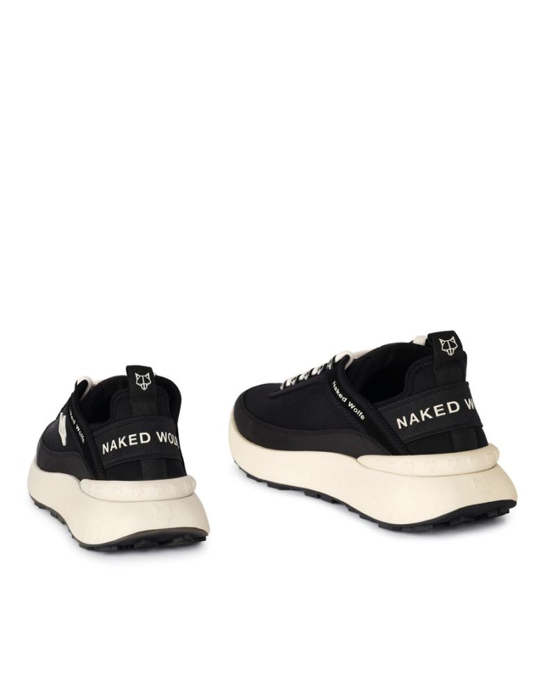 Men's Naked Wolfe Drip Nylon Sneakers Black | PHILIPPINES KOSWVZY64