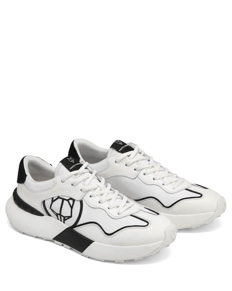 Men's Naked Wolfe Drought Sneakers White / Black | PHILIPPINES ACKWNFT54