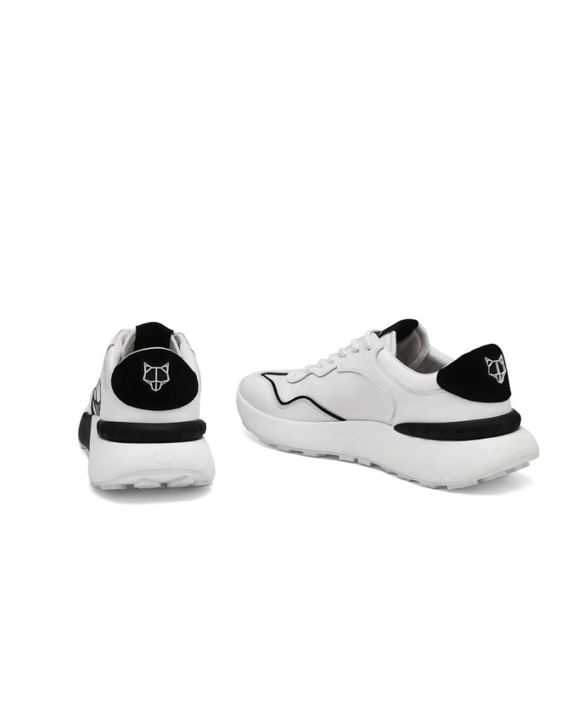 Men's Naked Wolfe Drought Sneakers White / Black | PHILIPPINES ACKWNFT54