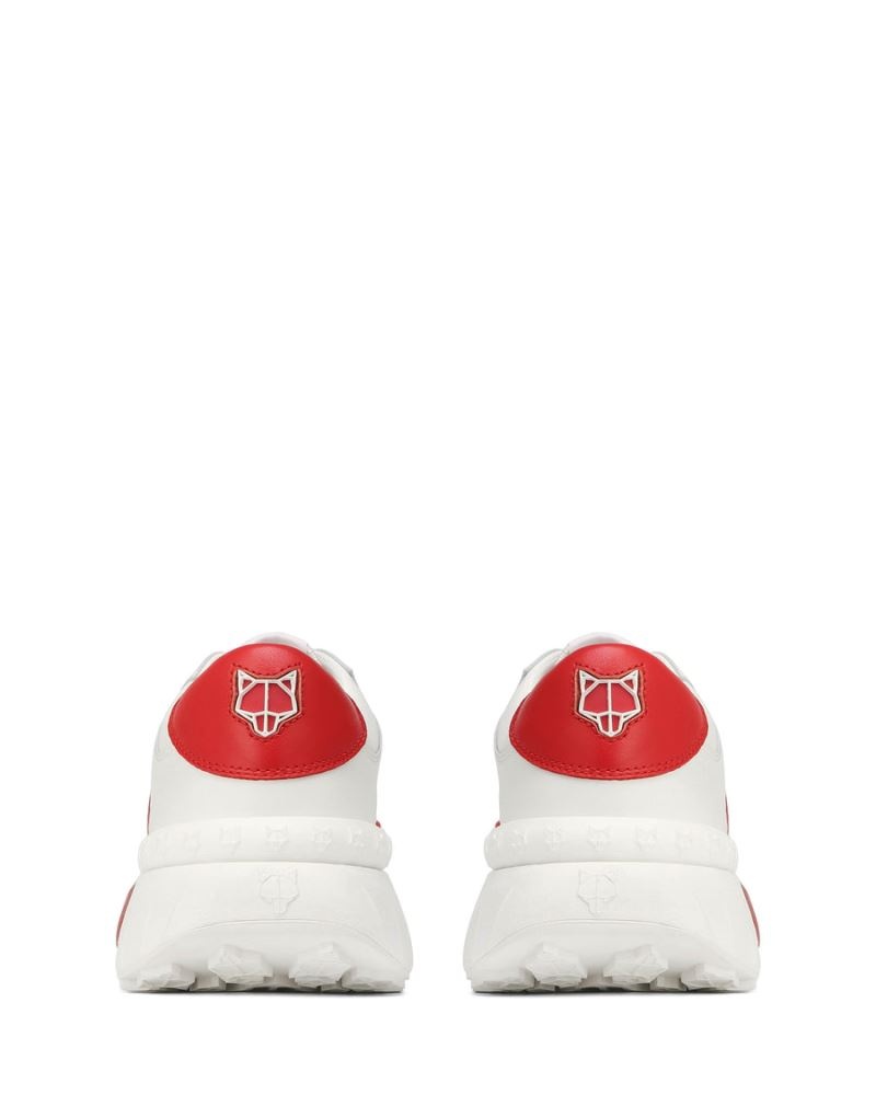 Men's Naked Wolfe Drought Sneakers White / Red | PHILIPPINES IQXPLBF26