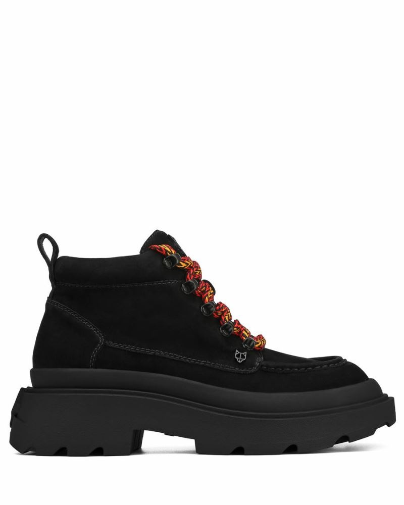 Men's Naked Wolfe Drown Nubuck Boots Black | PHILIPPINES PUZCANQ25