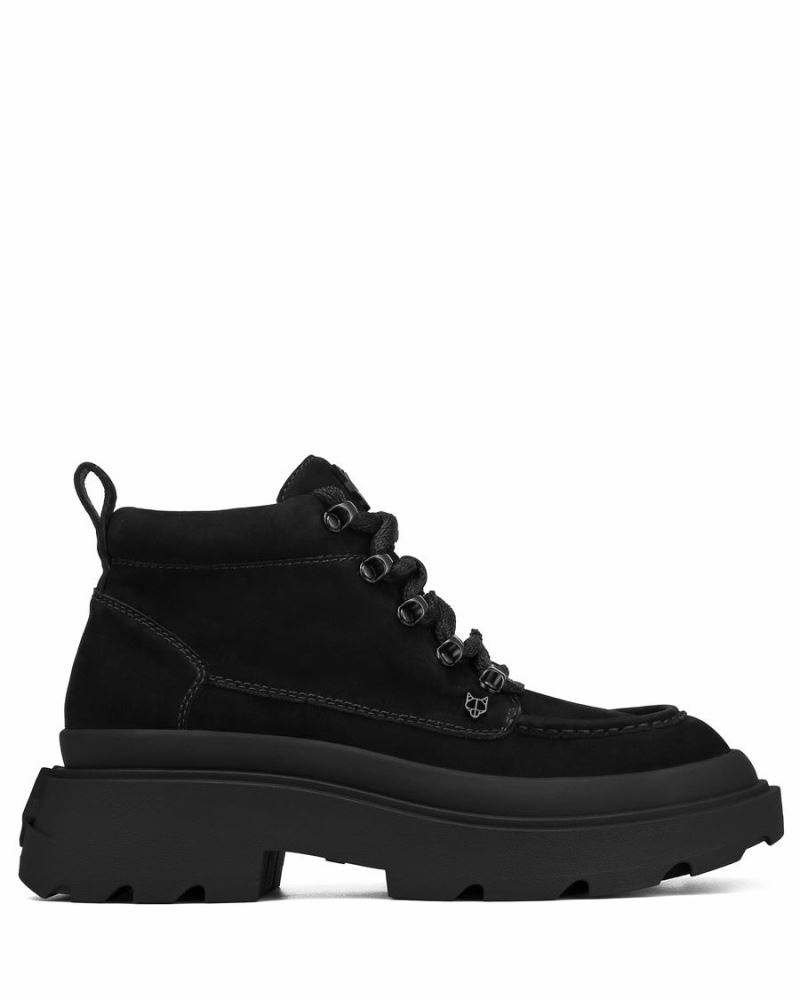 Men\'s Naked Wolfe Drown Nubuck Boots Black | PHILIPPINES PUZCANQ25