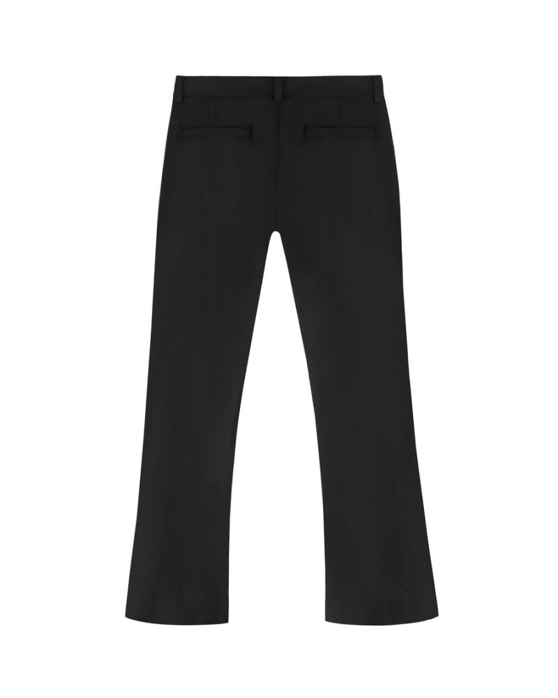 Men's Naked Wolfe Flared Wool Pants Black | PHILIPPINES PGCRFTV78