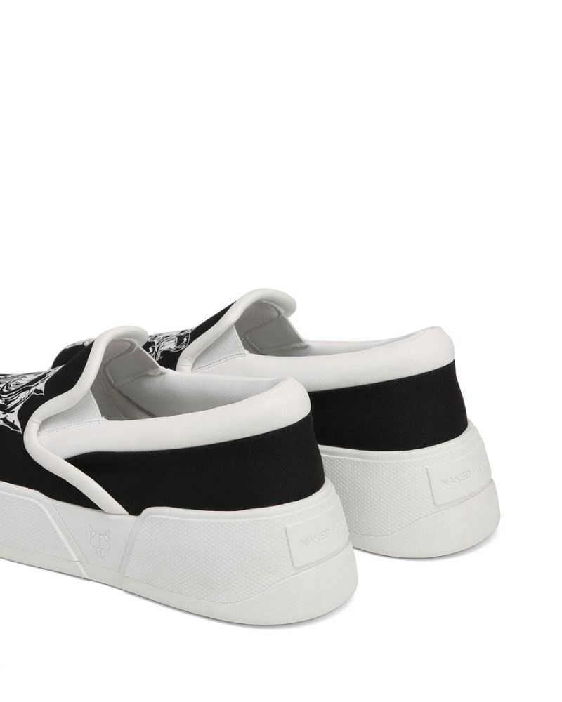 Men's Naked Wolfe Killer Sneakers Black / White | PHILIPPINES LNSMUXA17