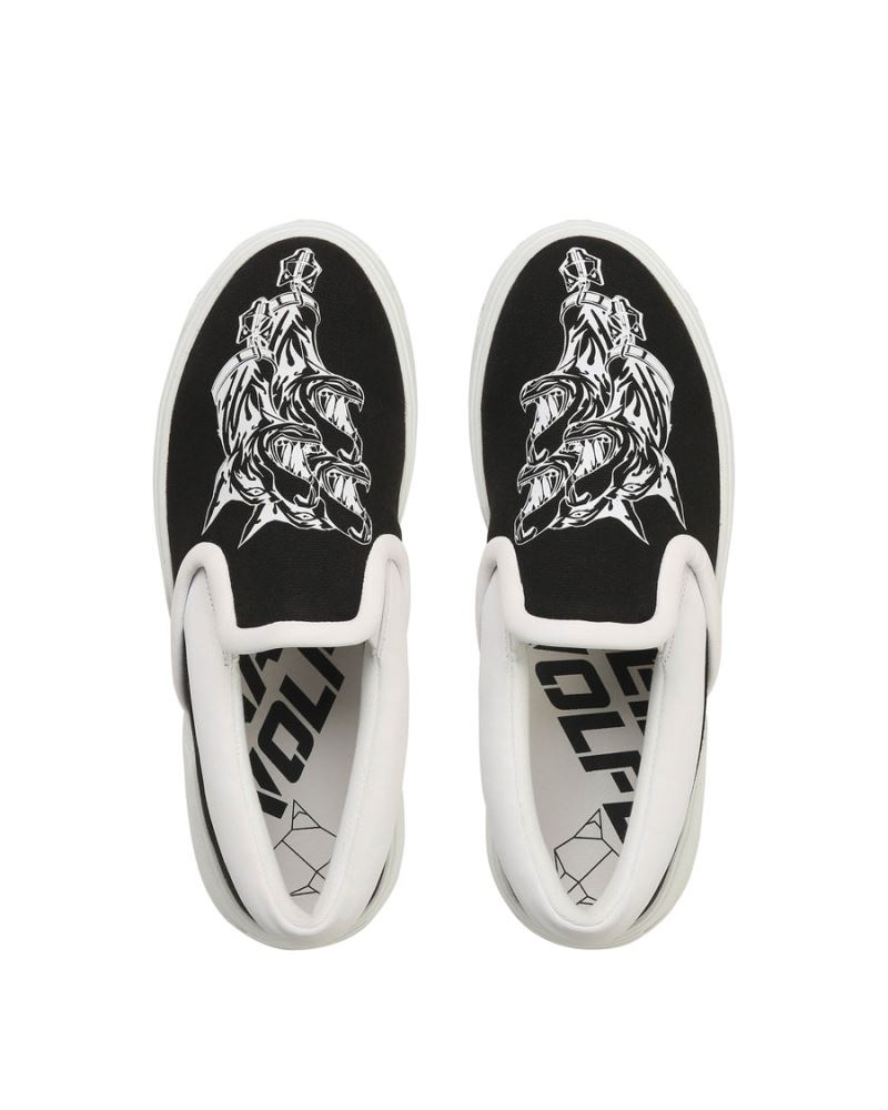 Men's Naked Wolfe Killer Sneakers Black / White | PHILIPPINES LNSMUXA17