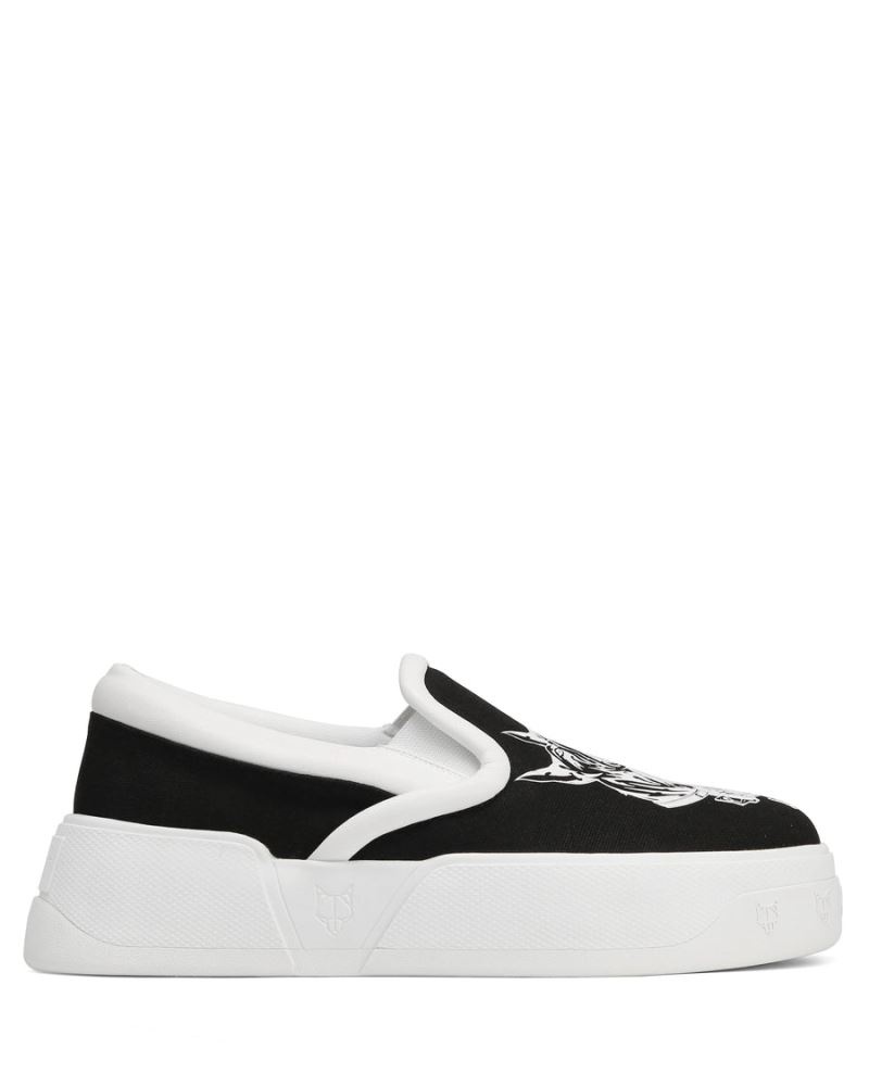 Men\'s Naked Wolfe Killer Sneakers Black / White | PHILIPPINES LNSMUXA17