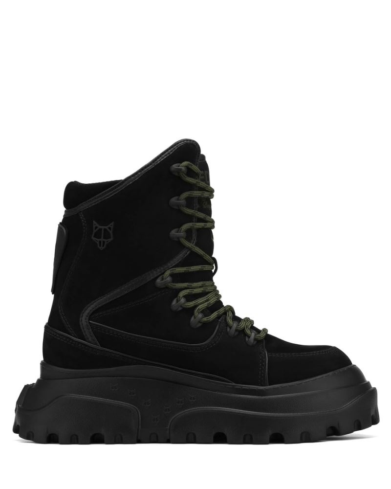 Men's Naked Wolfe Kit Nubuck Boots Black | PHILIPPINES JUDZNVE91