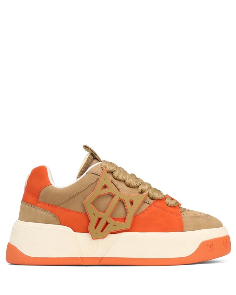 Men\'s Naked Wolfe Kosa Creme Sneakers Brown / Orange | PHILIPPINES TZEBRIW05