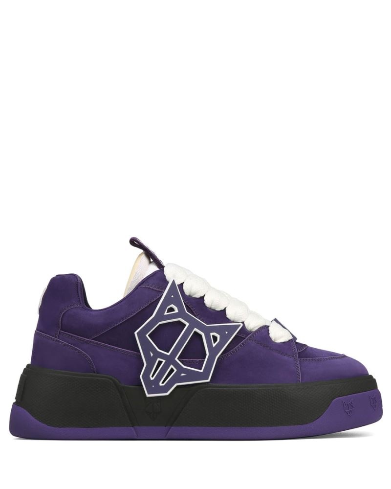 Men's Naked Wolfe Kosa Grape Sneakers Purple | PHILIPPINES DNQMVHY14