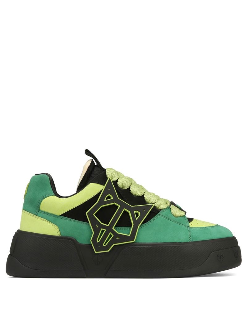 Men's Naked Wolfe Kosa Sneakers Green | PHILIPPINES SMKEQCA60