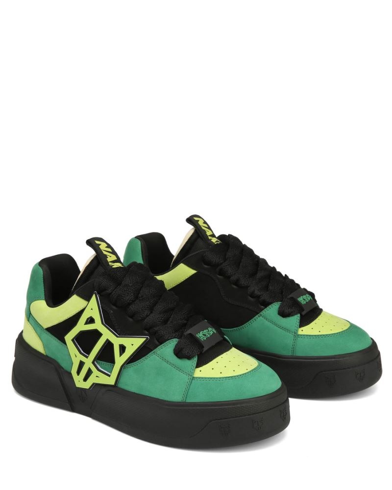 Men's Naked Wolfe Kosa Sneakers Green | PHILIPPINES SMKEQCA60