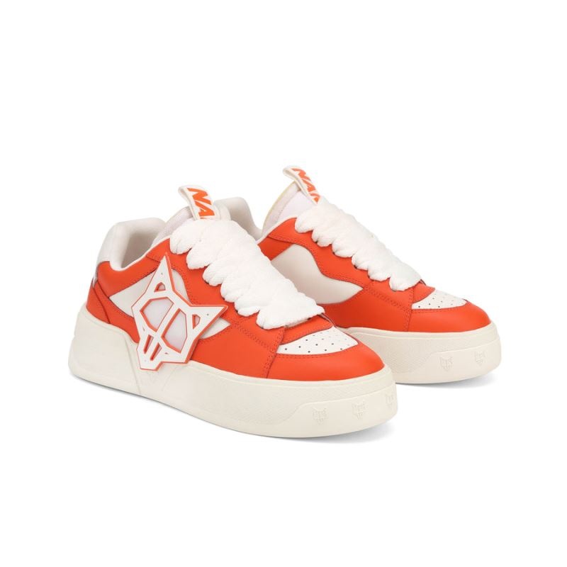 Men's Naked Wolfe Kosa Sneakers Orange | PHILIPPINES WDHZXAN04