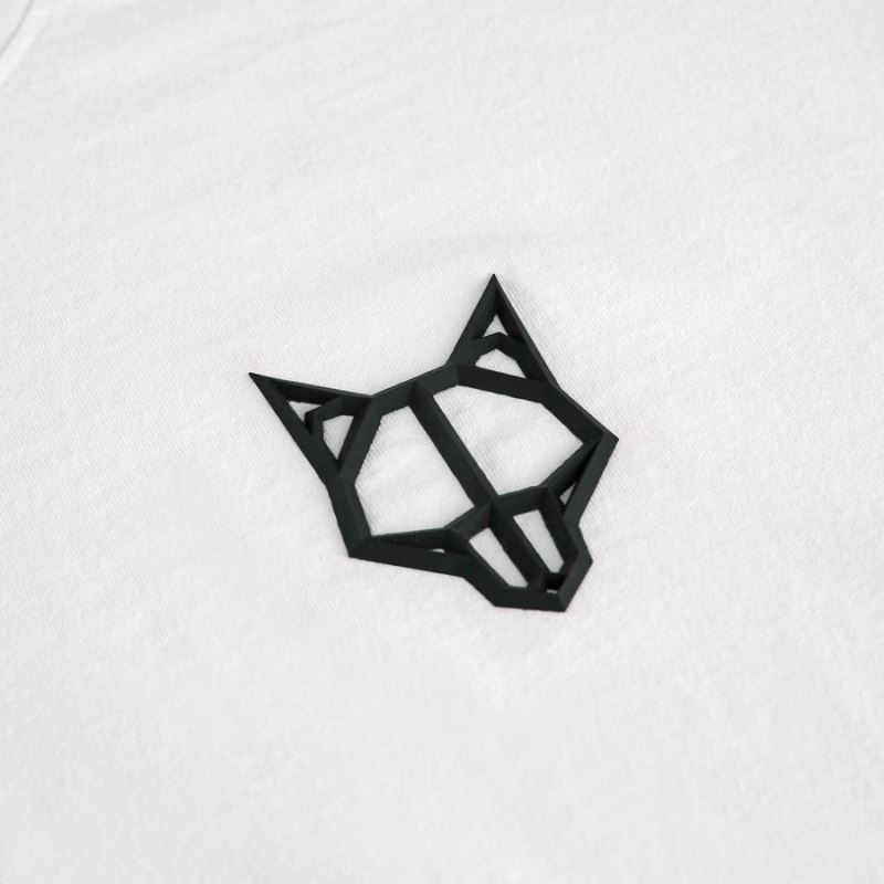 Men's Naked Wolfe Logo T-Shirt White | PHILIPPINES HRNVMLQ26