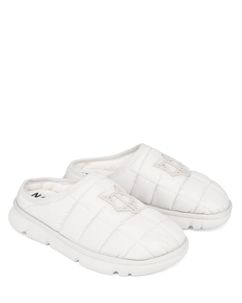 Men's Naked Wolfe Montana Slippers White | PHILIPPINES UBRSDAV13