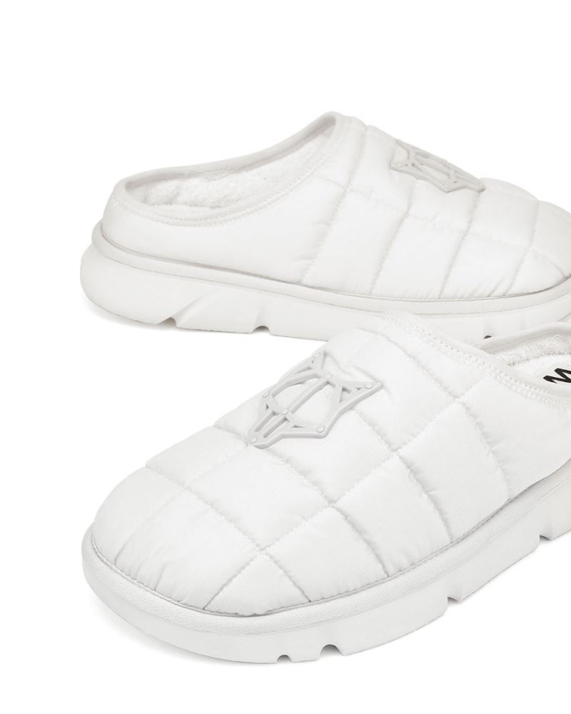 Men's Naked Wolfe Montana Slippers White | PHILIPPINES UBRSDAV13