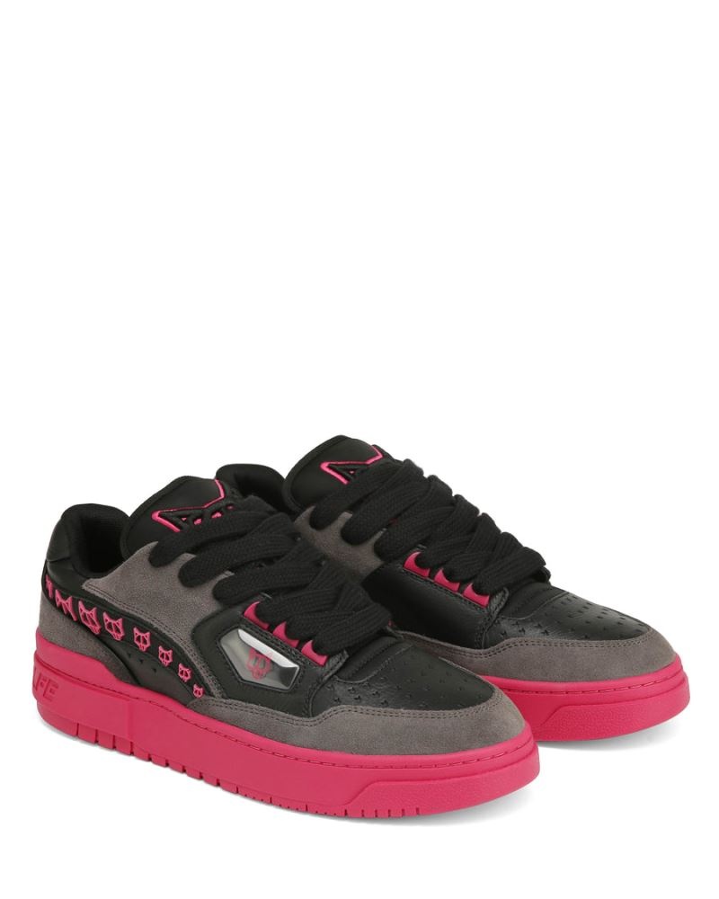 Men's Naked Wolfe NW-00 Combo Sneakers Black / Pink | PHILIPPINES DGQCXNB51