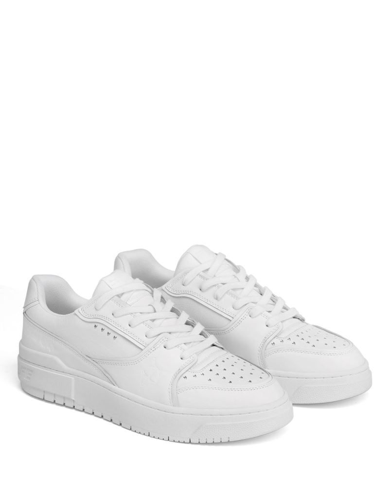 Men's Naked Wolfe NW-01 Triple Leather Sneakers White | PHILIPPINES AXWTCRS72